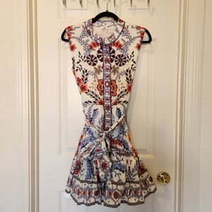 Floral Sleeveless Dress - Multicolor